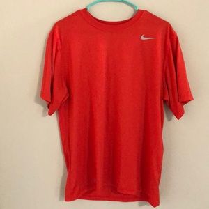 Red Nike Dri Fit Tee Shirt
